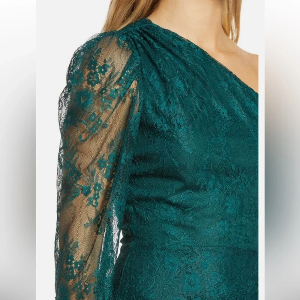CLOSET CLEAR OUT!🎉 NWT WAYF X BFF JESS One Shoulder Lace Minidress - Picture 4 of 8